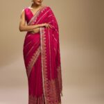 KALKI Fashion Floral Woven Design With Gotta Patti Details Saree