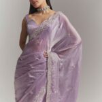 KALKI Fashion Women Floral Embellished Embroidered Saree