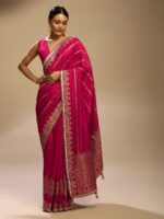 KALKI Fashion Floral Woven Design With Gotta Patti Details Saree - Image 2
