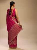 KALKI Fashion Floral Woven Design With Gotta Patti Details Saree - Image 3