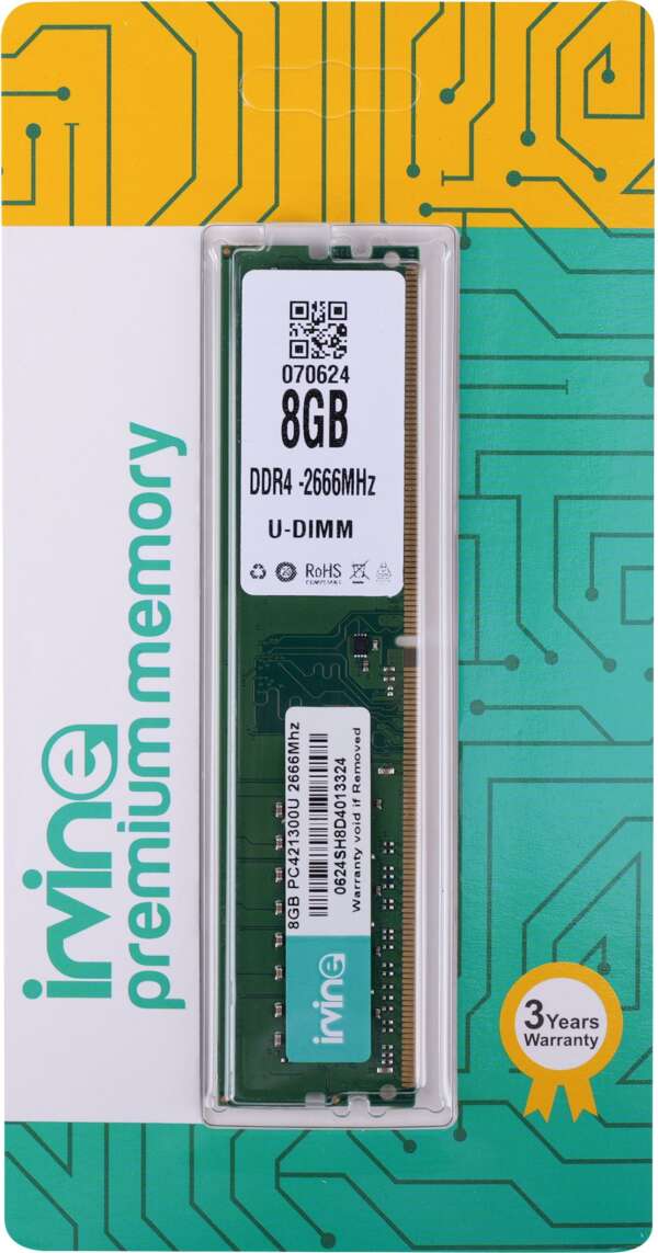IRVINE 2666 DDR4 8 GB (Dual Channel) PC (8GB DDR4 2666)  (Green, Blue) - Image 2