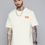 Printed Drop-Shoulder Sleeves T-shirt