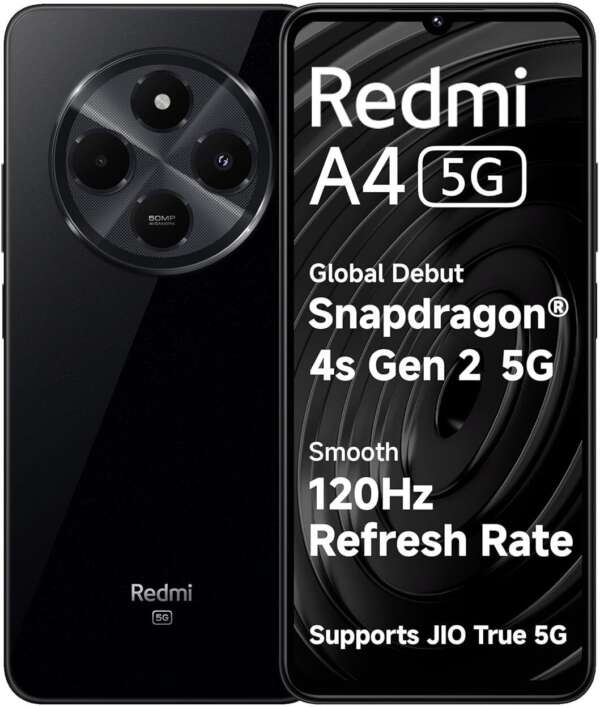 REDMI A4 (Starry Black, 128 GB)  (6 GB RAM)