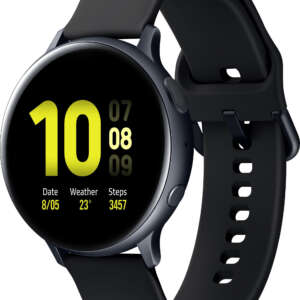Samsung Watch Acte 2 Aluminium AMOLED Display with Upto 5 Days Battery Life  (Black Strap, Regular)