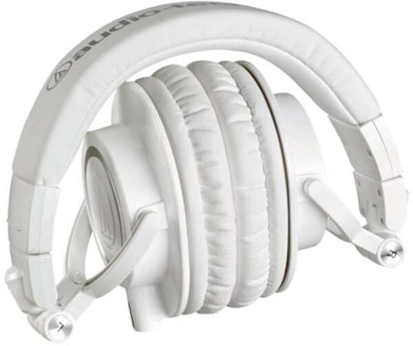audio-technica ATH-M50XWH Professional Studio Monitor Wired without Mic  (White, On the Ear) - Image 2