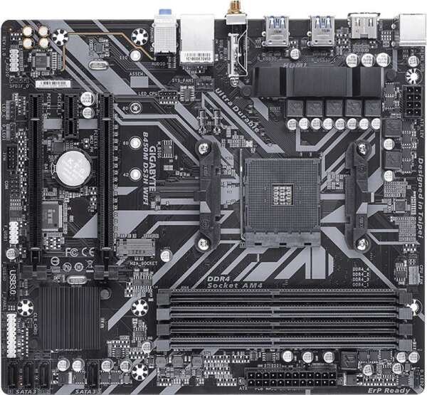 GIGABYTE B450M-DS3H Wifi AM4Socket Micro-ATX AMD B450 Chipset DDR4 Motherboard for Desktop - Image 3