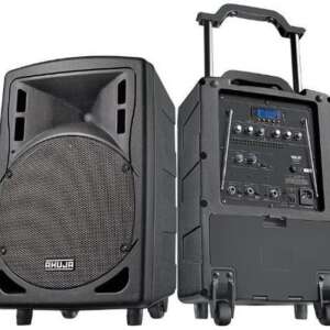 Ahuja BTA-660 with 2 wireless mic, USB, Recording & Battery backup 40 W Bluetooth Tower Speaker