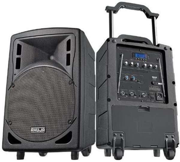 Ahuja BTA-660 with 2 wireless mic, USB, Recording & Battery backup 40 W Bluetooth Tower Speaker