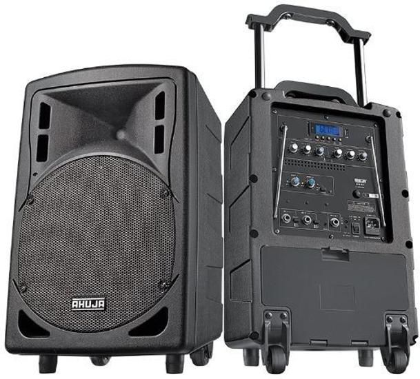 Ahuja BTA-660 with 2 wireless mic, USB, Recording & Battery backup 40 W Bluetooth Tower Speaker