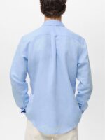 Linen Cotton Striped Casual Shirt - Image 2