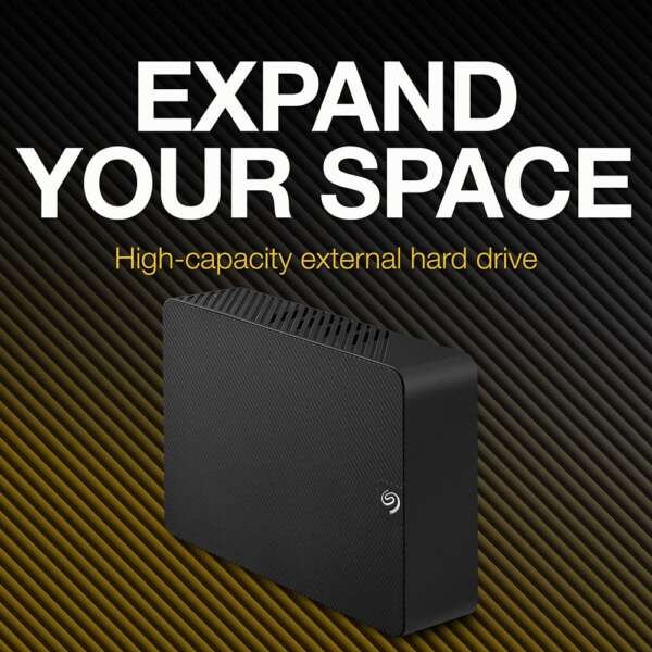 Seagate Expansion for Windows and Mac with 3 years Data Recovery Services – Desktop 12 TB External Hard Disk Drive (HDD) - Image 2