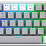 Redragon K616 Wired USB Standard Gaming Keyboard Compatible with Desktop, Laptop, Mac  (Grey & White)