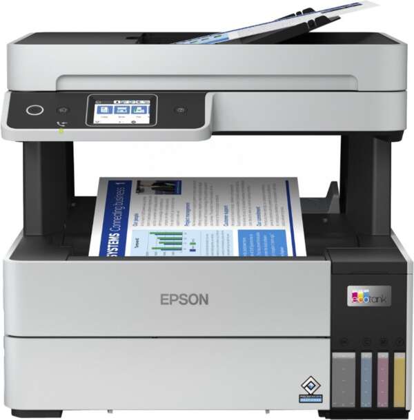 Epson L6490 Multi-function WiFi Color Ink Tank Printer (Color Page Cost: 12 Paise | Black Page Cost: 24 Paise)  (4 Ink Bottles Included)