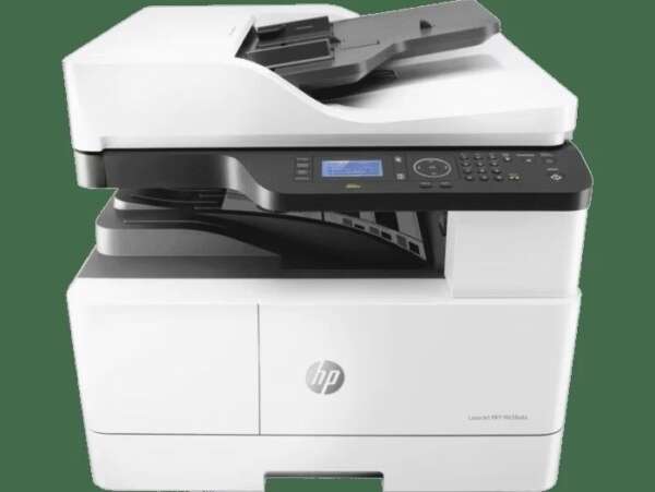HP LaserJet MFP M438nda Multi-function Monochrome Laser Printer  (Toner Cartridge, 1 Ink Bottle Included)