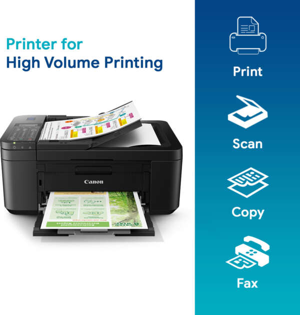 Canon E4570 Multi-function WiFi Color Inkjet Printer - Image 2