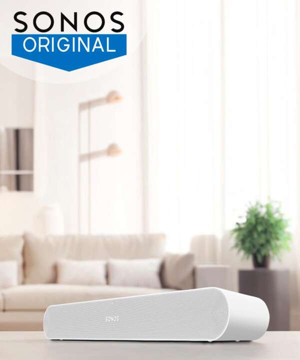 Sonos Ray Essential , for TV, Music and Video Games Soundbar  (White, Stereo Channel)