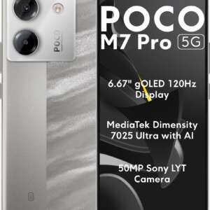 POCO M7 Pro 5G (Lunar Dust, 128 GB)  (6 GB RAM)