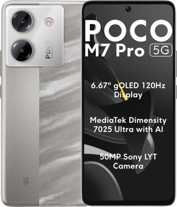 POCO M7 Pro 5G (Lunar Dust, 128 GB)  (6 GB RAM)