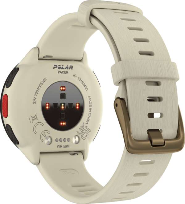 Polar Pacer Ultra-Light GPS Fitness Tracker (White) Smartwatch  (White Strap, Free Size) - Image 4