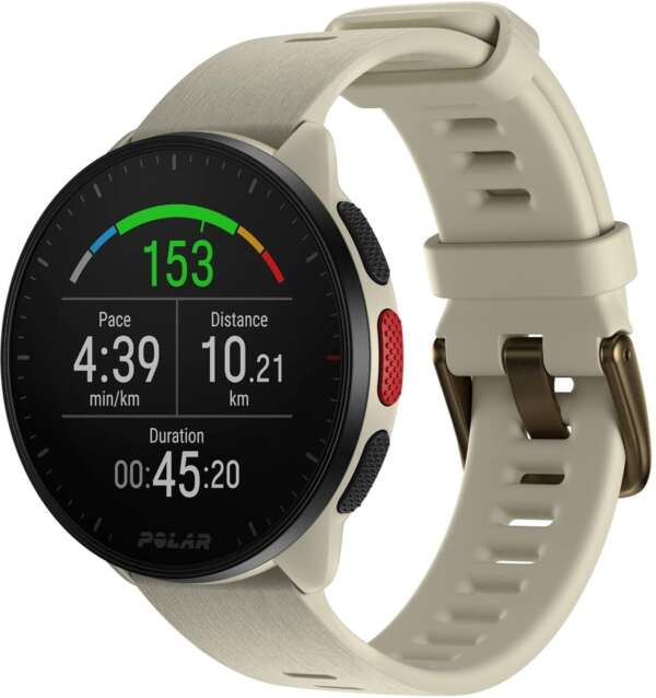 Polar Pacer Ultra-Light GPS Fitness Tracker (White) Smartwatch  (White Strap, Free Size) - Image 2