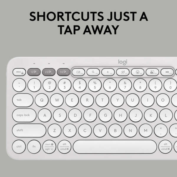 Logitech Pebble 2 Combo Bluetooth Standard Multi-device Keyboard Compatible with Desktop - Image 4