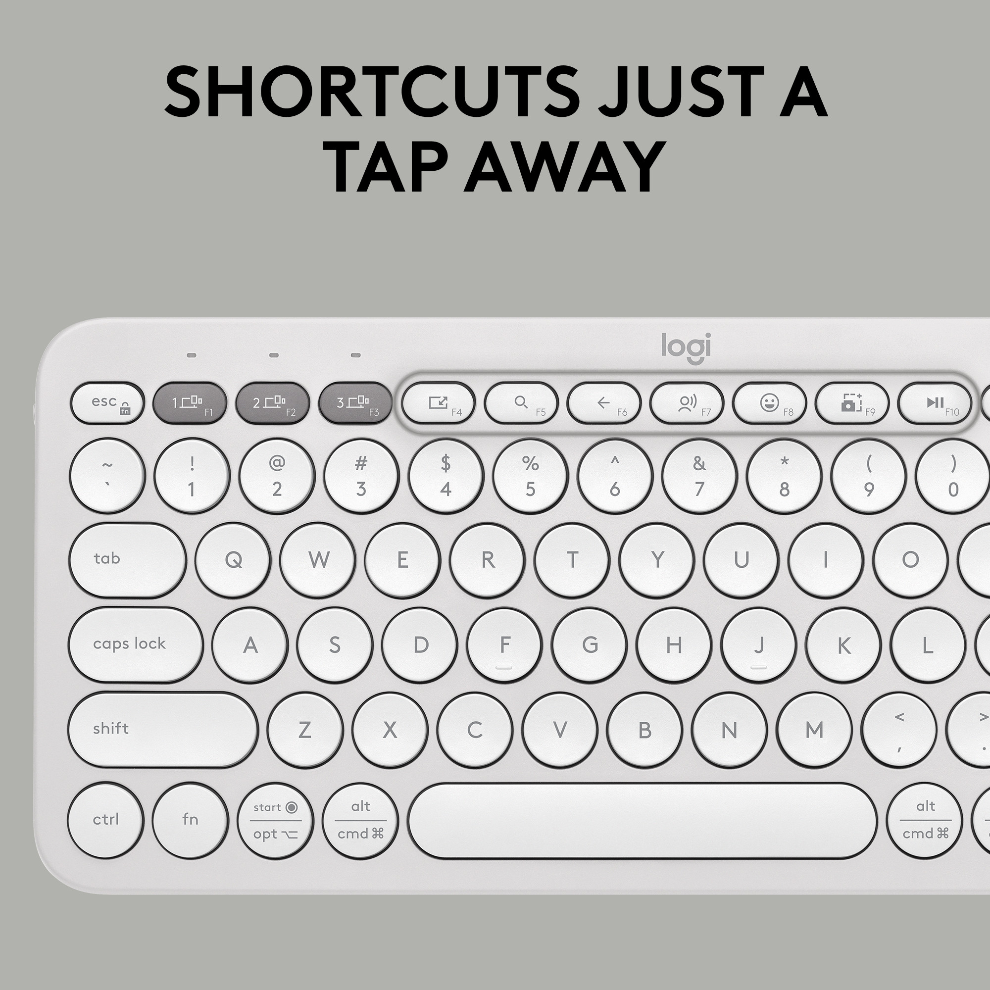 Logitech Pebble 2 Combo Bluetooth Standard Multi-device Keyboard Compatible with Desktop - Image 4