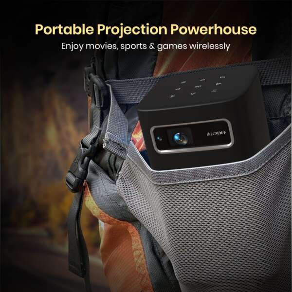 Portronics Pico 13, Stream Apps, Rechargeable, 4K Support, Compact, 3500 lm, 10W Speaker (3500 lm) Portable Projector  (Black) - Image 2