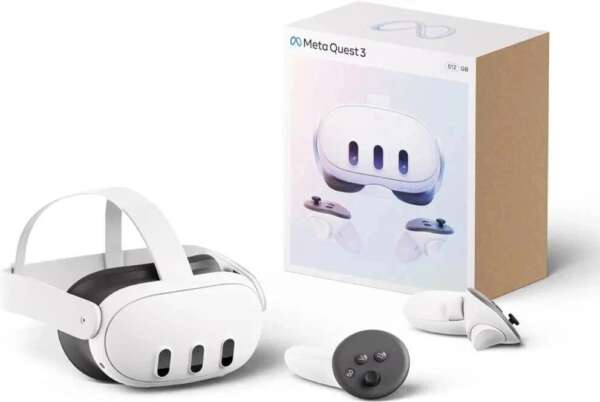 META QUEST 3S 128GB Console Online Gaming Mixed Reality Headset - All-in-One Motion Controller  (White, For PC, PS4, Xbox)