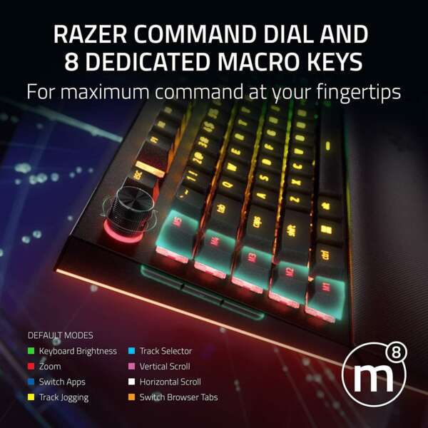 Razer RZ03-04680100-R3M1 Wired USB Standard Gaming Keyboard Compatible with Desktop, Laptop, Mac  (Black) - Image 2