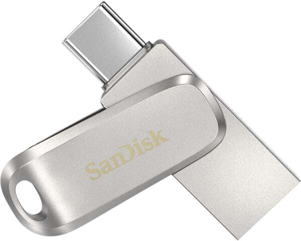 SanDisk SDDDC4-512G-I35 512 GB OTG Drive Compatible with Mobile, Desktop Computer, Laptop USB 3.1 Metal Case  (Silver, Type A to Type C)