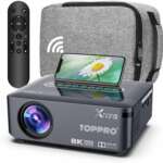 ZEBRONICS Zeb-Pixaplay 68 (ZEB-SLP 3) (13500 lm) Portable 1080p, Dolby Audio, 200-inch Screen Size, Dynamic Speaker, Auto[Focus | Keystone | Obstacle Detection | Screen fit], WiFi, HDMI(ARC), Miracast Android Projector  (White +Grey)