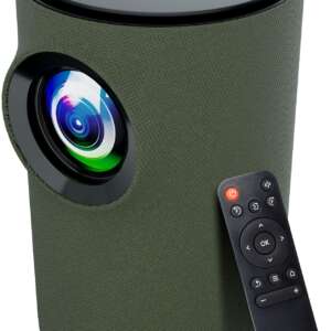ZEBRONICS PIXAPLAY 22 (3400 lm) Portable with Electronic Focus, Multi Connectivity & Supported Formats, In-built Speaker, Dual Band Connectivity, Cotton Swab Pack , Stunning 720p HD Smart Projector  (Green)